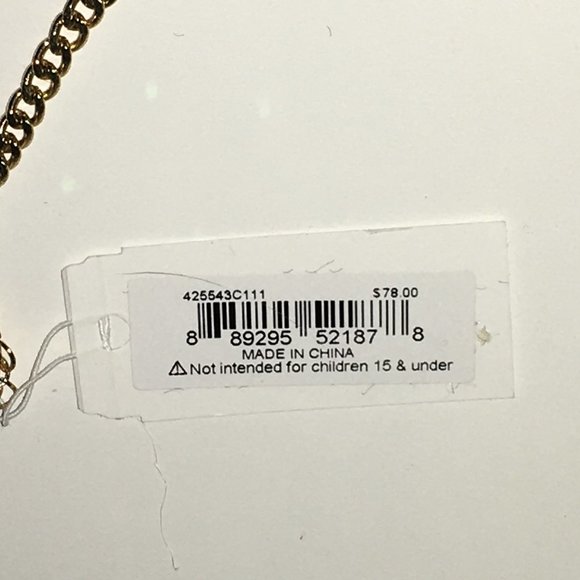 NEW Betsey Johnson Snowflake Necklace Gold AB Crystals Christmas Authentic - Picture 9 of 10